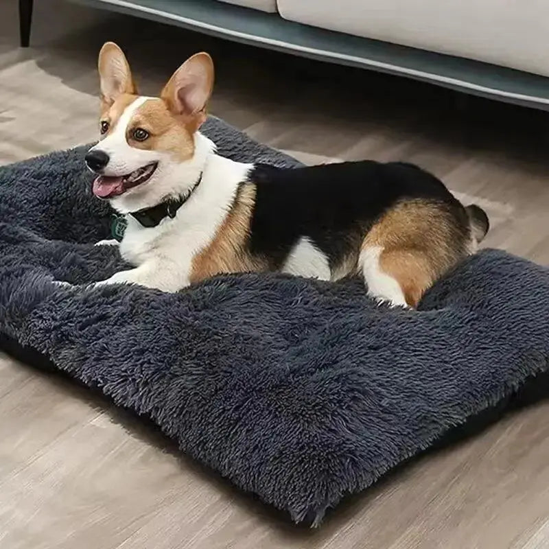 Large Dog Bed Washable Plush Pet Bed